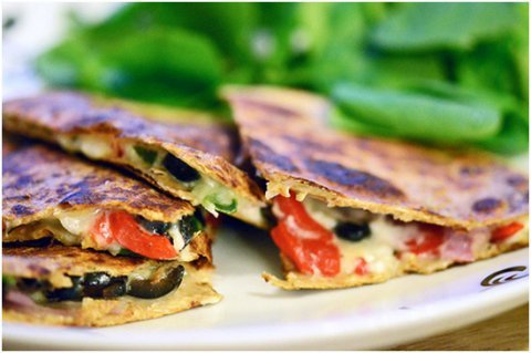 Spinach and Cheese Quesadillas